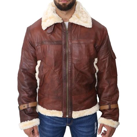 Men Shearling B3 Bomber Aviator Maroon Jacket – UrbanJacket