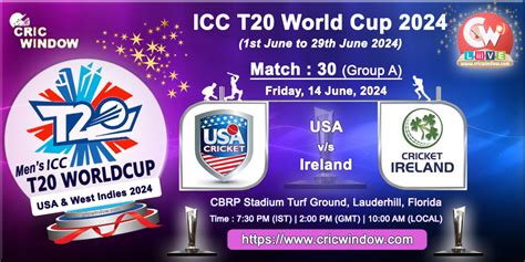 Usa Vs Ireland Live Icc T20 World Cup 2024