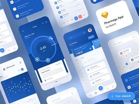 Free Pharmagy Medical App Template (PSD)