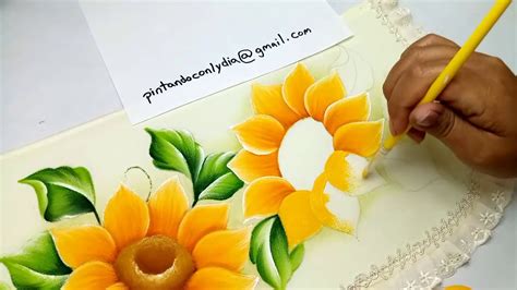 Tutorial De Pintura Como Pintar Girasoles F Cil How To Paint Easy