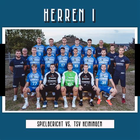 Heimniederlage Gegen Starkes Team Aus Heiningen TSV 1866 Weinsberg