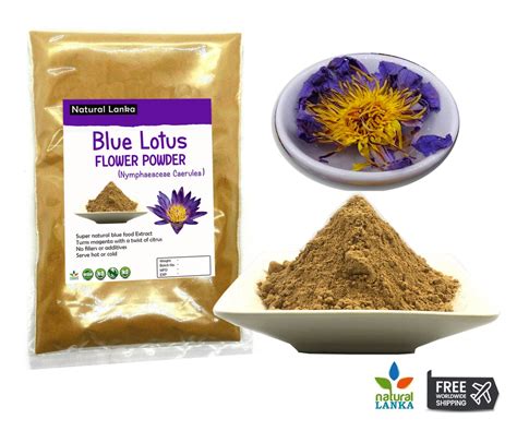 Blue Lotus Powder Extract Egyptian Blue Lotus Nymphaea Caerulea Flower