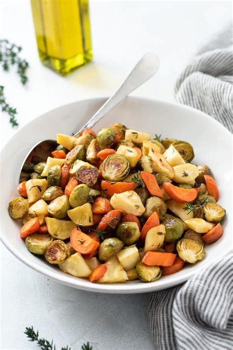 Roasted Brussels Sprouts Carrots And Parsnips Flavor The Moments