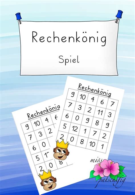 Rechenkönig spielerisch rechnen 3 fach differenziert