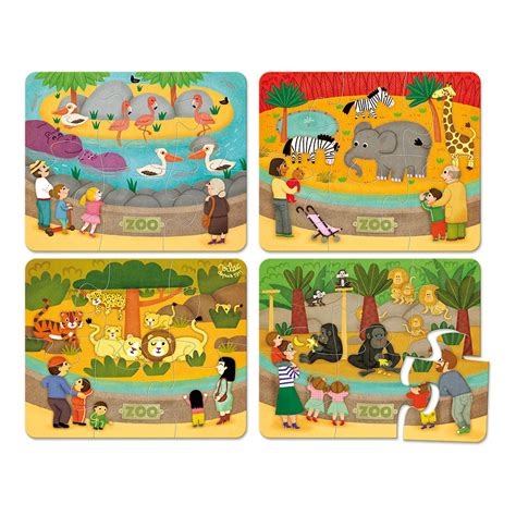 Puzzles les animaux du zoo - Puzzle en bois - VILAC