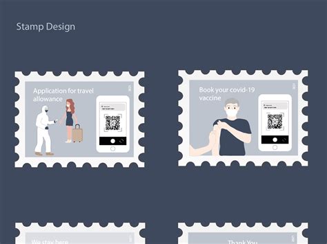 stamp design on Behance