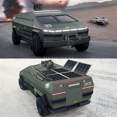 Tesla Cybertruck Gets Turned Into the Ultimate Tactical Military ...