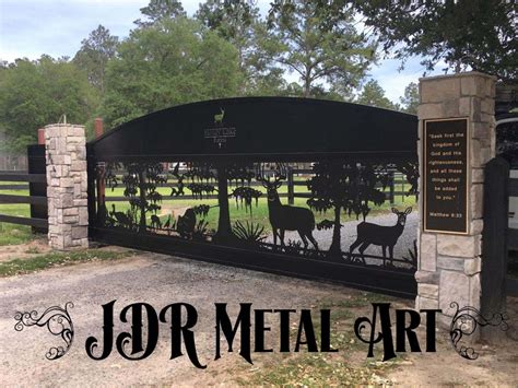 Custom Driveway Gates Jdr Metal Art Aluminum Steel