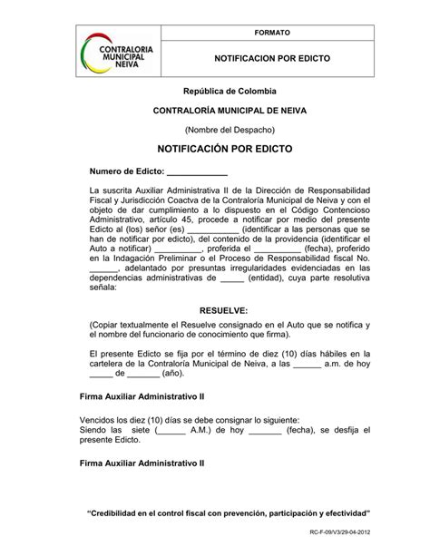 Rc F 09 Notificacion Por Edicto Eliminar