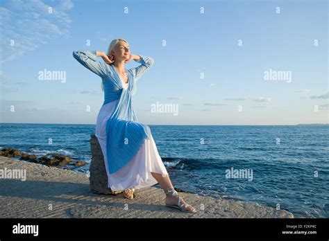 Beautiful Woman Outdoors Stock Photo Alamy