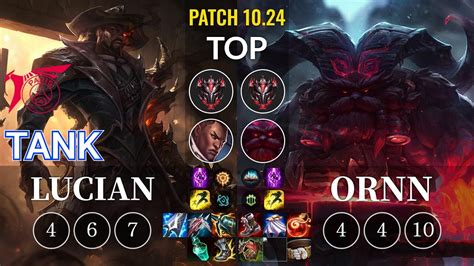 Tln Tank Lucian Vs Ornn Top Kr Patch Youtube