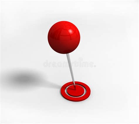 Red Pushpin D Image Stock Illustration Illustration Of Label