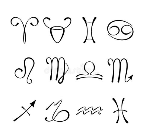 Astrological symbols stock vector. Illustration of horoscope - 26399148