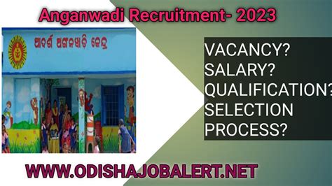 Odisha Anganwadi Recruitment 2023 Odisha Job Alert Odisha Govt Job