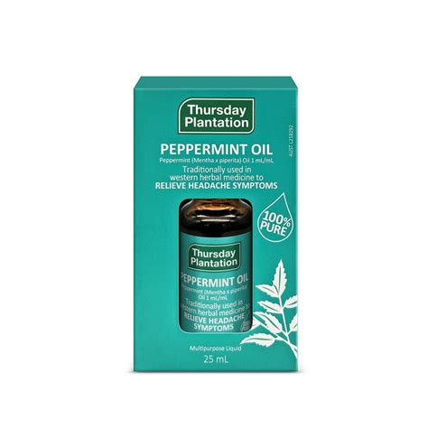 Thursday Plantation Peppermint Oil 100 Pure 25ml Antiseptics