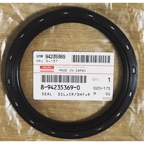 Isuzu Genuine Parts Rear Crankshaft Oil Seal Crosswind Sportivo TFR