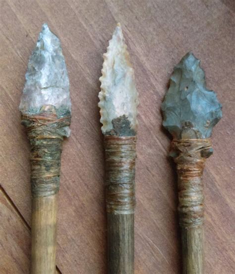 Stone Age Arrow Foreshaft Replicas Flint Knapped