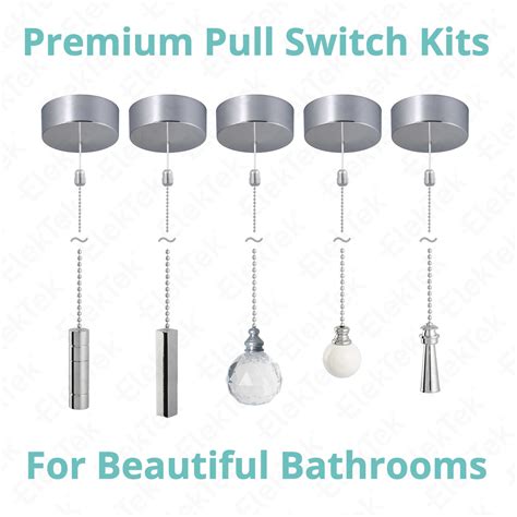 Elektek Premium Bathroom Light Pull Switch Kit And Chain Etsy Uk