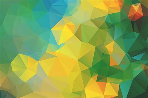 Wallpaper Illustration Abstract Symmetry Green Yellow Triangle