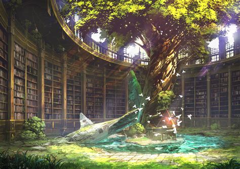 Fantasy Library Wallpapers Wallpaper Cave