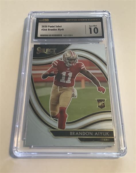 2020 Panini Select Field Level 366 Brandon Aiyuk RC For Sale