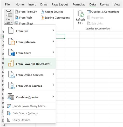 How To Get Data From Power Bi Into Excel Printable Timeline Templates