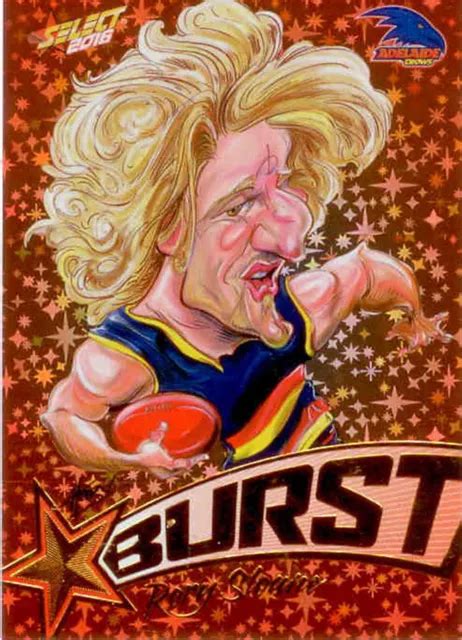 Afl Footy Stars Starburst Caricature Trading Card Sb Rory Sloane