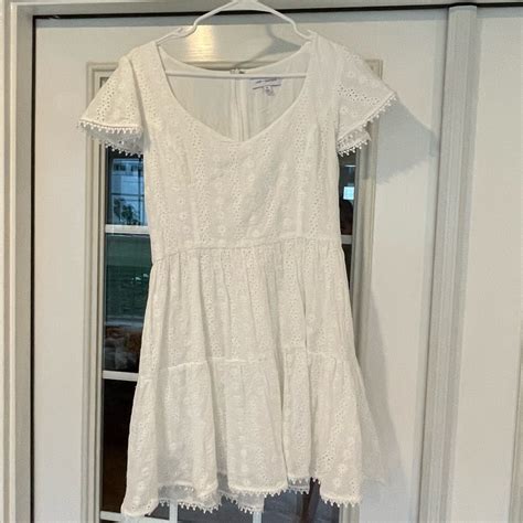 White Eyelet Lost Wander Dress Gem