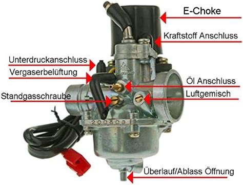 RIDE Classic Stunt Scooter Carburateur 16mm STANDARD incl Démarreur