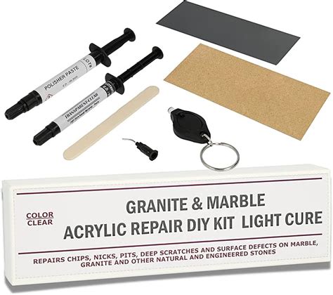 Granite And Marble Acrylic Repair Diy Kit Light Cure Countertop Repair Kit I Suitable For Most