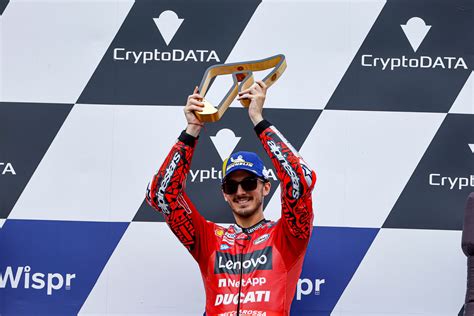 Pecco Bagnaia Austrian Gp Motogp Podium Bnm