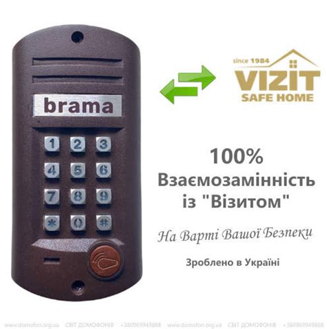 Блок виклику домофона BRAMA БВД-313R заміна багатоквартирним домофонам ...