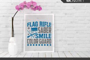 Flag Rifle Saber Smile Color Guard Svg Graphic By Pixel Elites