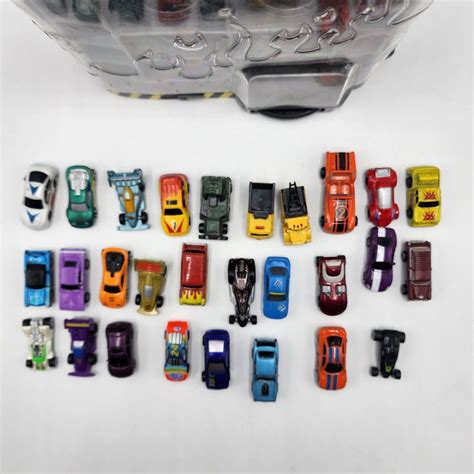 2003 Hot Wheels Atomix Micro Mini Car Display Case With 28 Micro Cars Preowned Ebay