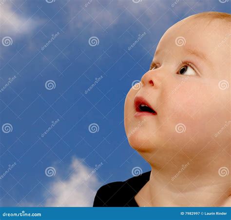 Baby In The Clouds Stock Image Image Of Isolated Portrait 7982997