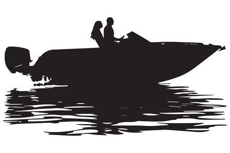 driving speed boat silhouette collection 44565114 Vector Art at Vecteezy