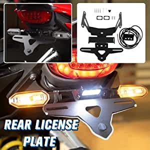 Amazon Fr Lorababer Support De Plaque D Immatriculation De Moto Kit