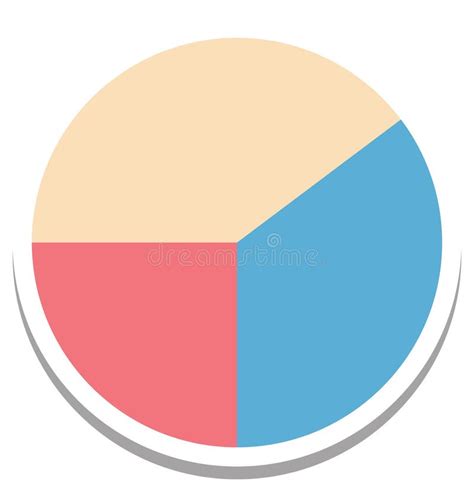 Diagramma A Torta Icona Di Vettore Del Grafico Della Torta Editabile