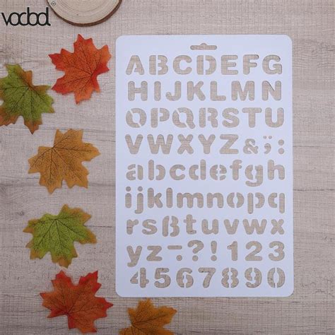 Est Ncil De Letras Do Alfabeto E N Mero Para Parede Scrapbooking