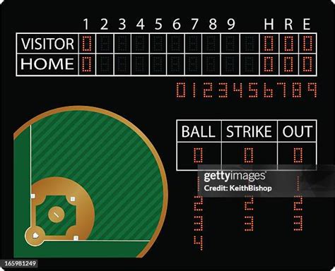 Baseball Scoreboard Vector Photos and Premium High Res Pictures - Getty ...