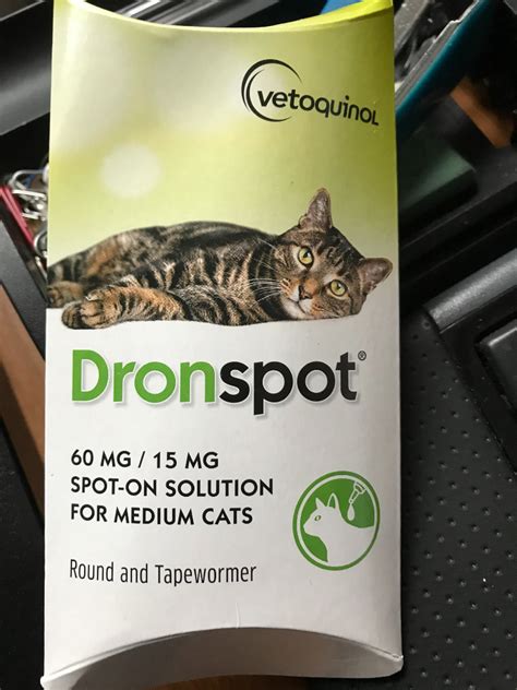 Drontal Dronspot Spot On Wormer For Medium Cats 2 5 5kg For Roundworm And Tapeworm In