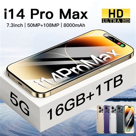 Smartphone I14 Pro Max 5G 2023 MAh 16 Go 1 To 8000 D Bloqu Nouveau 7