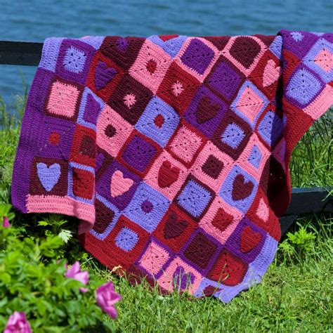 Free Crochet Heart Blanket Patterns Blitsy