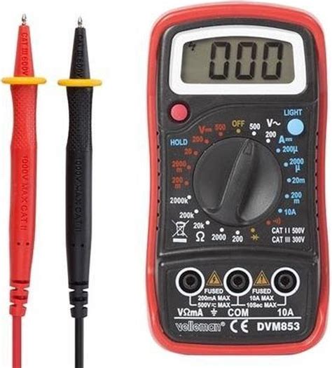 Velleman Digitale Multimeter Cat III 600 V 1999 Counts Data