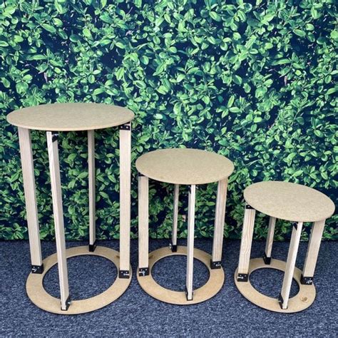 Trio Cilindros Festa Decoração Em Mdf Todo Desmontável Shopee Brasil