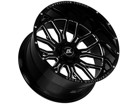 Axe Offroad Milled Gloss Black Ax6 Wheels Rugged Ridge