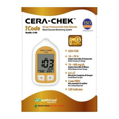 Cera Chek 1 Code Tiras Reactivas De Glucosa En Sangre 25 Piezas