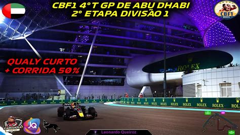 F1 2023 AO VIVO GP DE ABU DHABI 4T CBF1 DIVISÃO 1 2 ETAPA NAR