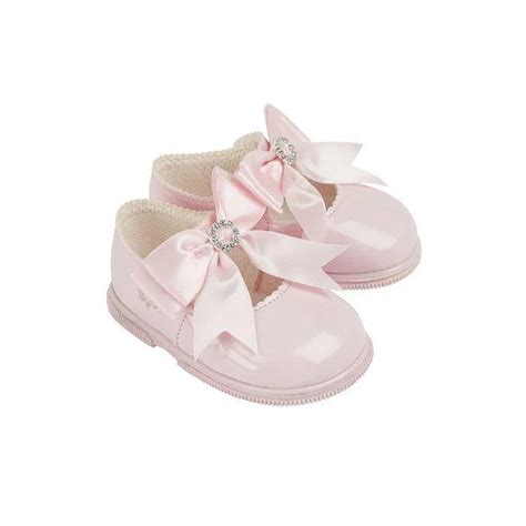 Pink Diamonte Baypod Hard Sole Shoe Bella Sorella Babywear