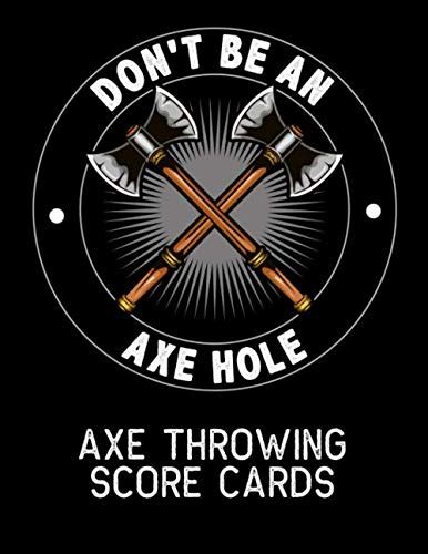 Amazon Axe Throwing Score Cards Pages Log Book Gift